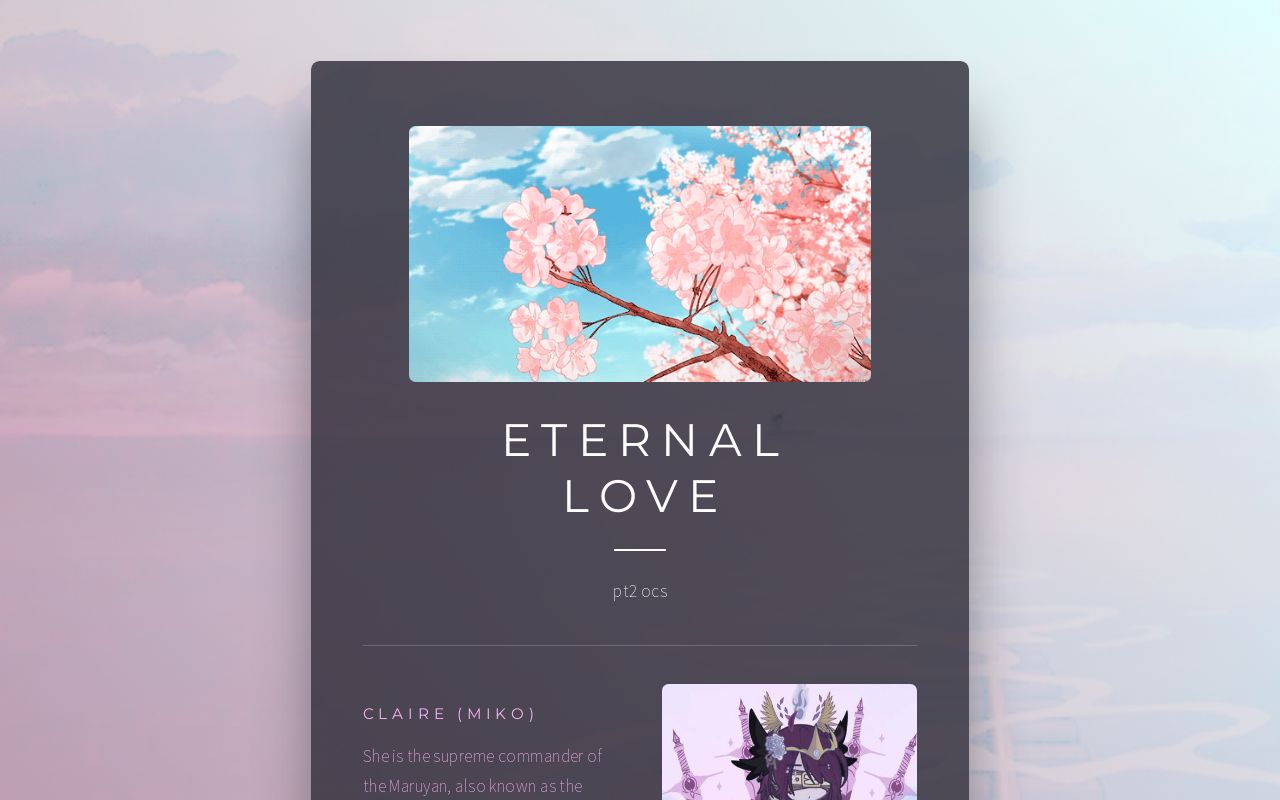 Eternal Love   Card 